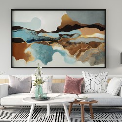 Paveikslas - Brown gold lava river