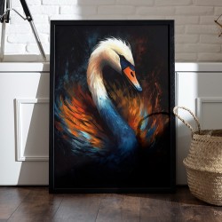 Paveikslas - Burning swan