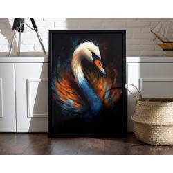 Paveikslas - Burning swan