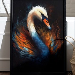 Paveikslas - Burning swan