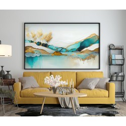 Paveikslas - Golden blue fields