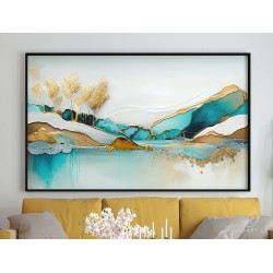 Paveikslas - Golden blue fields