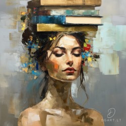 Įrėmintas printas - Knowledge is heavy