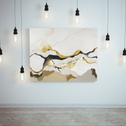 Paveikslas - Black and gold lava