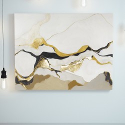 Paveikslas - Black and gold lava