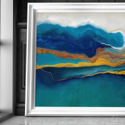 Paveikslas - Blue gold wave