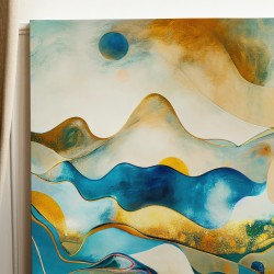 Paveikslas - Mountain golden river