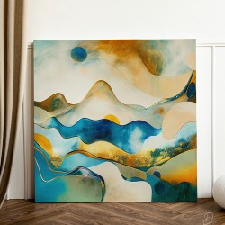 Paveikslas - Mountain golden river