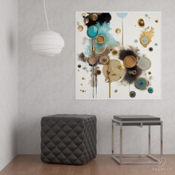 Paveikslas - Splash of golden dots