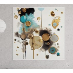 Paveikslas - Splash of golden dots