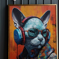 Paveikslas - Stereo cat