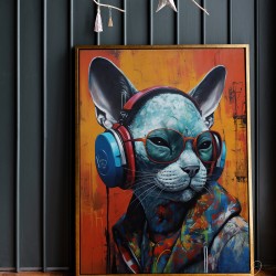 Paveikslas - Stereo cat