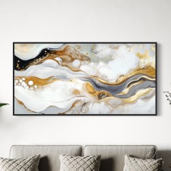 Paveikslas - Bronze and gold river flow