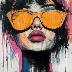 Įrėmintas printas - Happy glasses