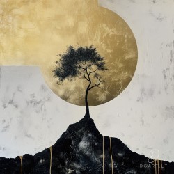 Įrėmintas printas - Golden moonlight