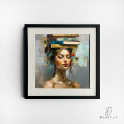 Įrėmintas printas - Knowledge is heavy