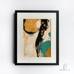 Įrėmintas printas - Aqua noir 2 Įrėmintas printas - Aqua noir 2