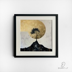 Įrėmintas printas - Golden moonlight