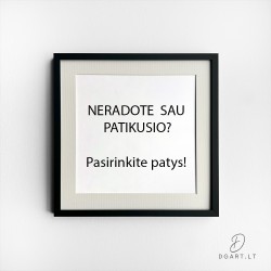Neradai sau patinkančio paveikslo?