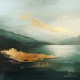 grazus ir modernus Paveikslas - Golden mist ant drobes internetu