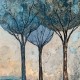 Modernus Paveikslas - Otherworldly Oaks ant drobes internetu grazus ir modernus Paveikslas - Otherworldly Oaks ant drobes internetu