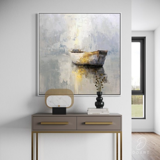 grazus ir modernus Paveikslas - Quiet morning ant drobes internetu