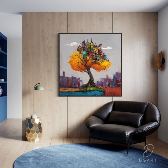 grazus ir modernus Paveikslas - Treetopia ant drobes internetu