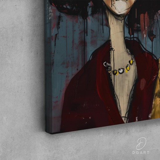 grazus ir modernus Paveikslas - Gossips ant drobes internetu