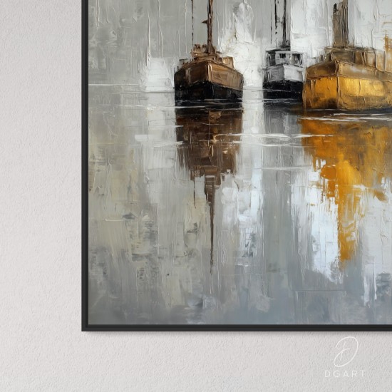 grazus ir modernus Paveikslas - Three in silence ant drobes internetu