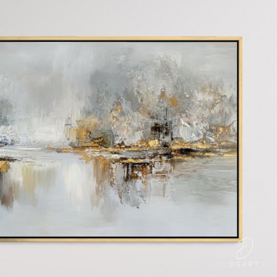 grazus ir modernus Paveikslas - Shimmering Stillness ant drobes internetu