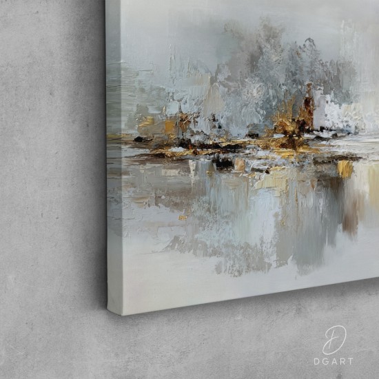 grazus ir modernus Paveikslas - Shimmering Stillness ant drobes internetu