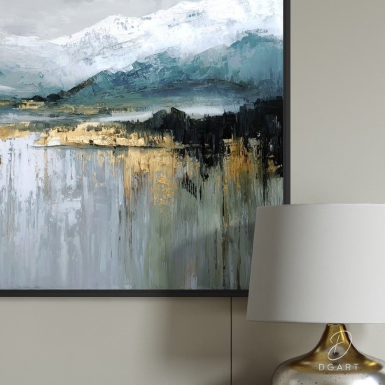 grazus ir modernus Paveikslas - Gilded slopes ant drobes internetu