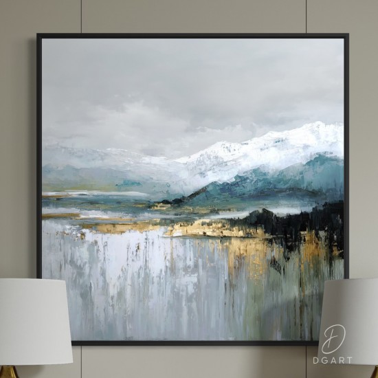 grazus ir modernus Paveikslas - Gilded slopes ant drobes internetu