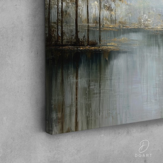 grazus ir modernus Paveikslas - Serenity in gold ant drobes internetu