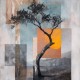 grazus ir modernus Paveikslas - Fragments of solitude ant drobes internetu