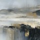 grazus ir modernus Paveikslas - Hushed Peaks ant drobes internetu