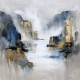 grazus ir modernus Paveikslas - Golden silence ant drobes internetu