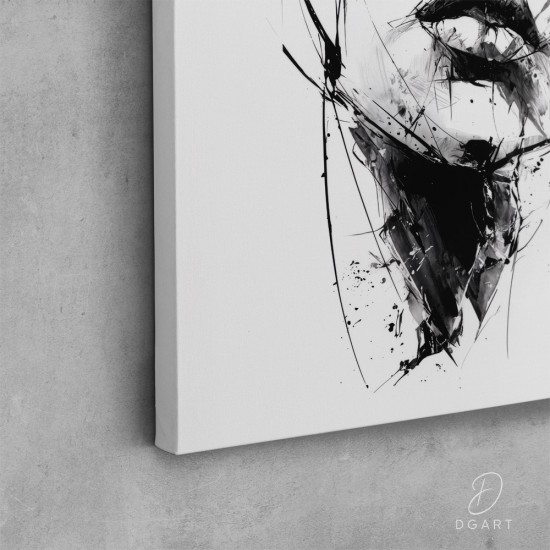 grazus ir modernus Paveikslas - Pulse in Monochrome ant drobes internetu