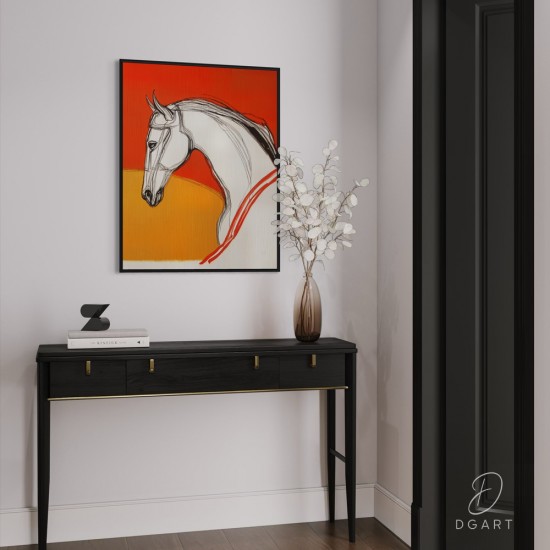 Modernus Paveikslas - Sunset Stallion ant drobes internetu grazus ir modernus Paveikslas - Sunset Stallion ant drobes internetu