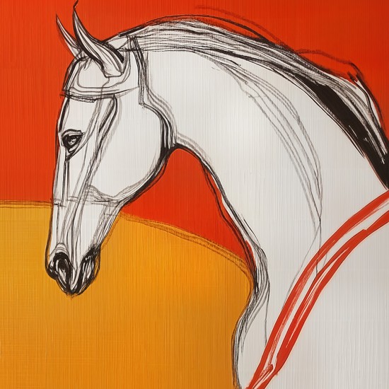 Modernus Paveikslas - Sunset Stallion ant drobes internetu grazus ir modernus Paveikslas - Sunset Stallion ant drobes internetu