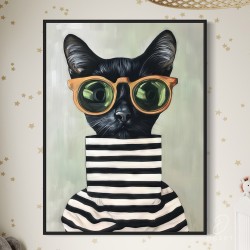 Paveikslas - Bonjout, Chat Noir