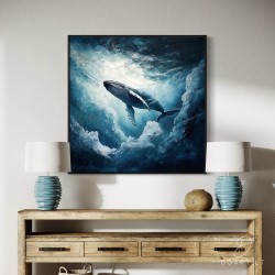 Paveikslas - Giant in the clouds