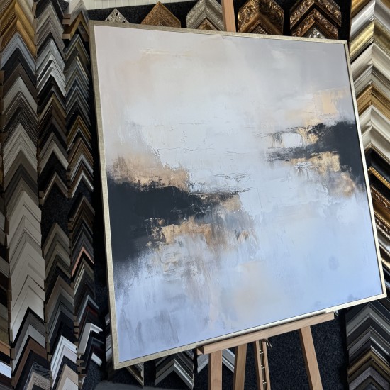 grazus ir modernus Medinis dengiantis rėmelis, šampano spalvos ant drobes internetu